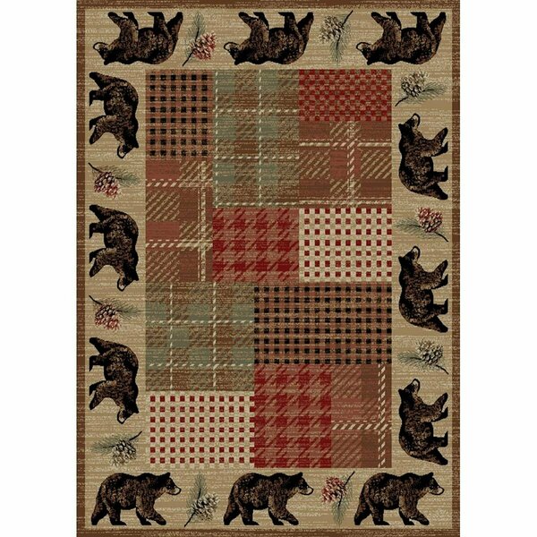 Mayberry Rug 2 ft. 2 in. x 7 ft. 7 in. Hearthside Rover Area Rug, Multi Color HS9681 2X8